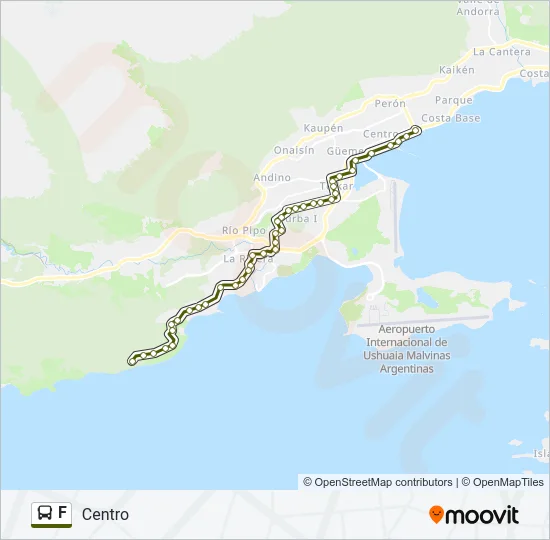 F Bus Line Map