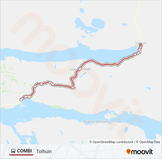 COMBI Bus Line Map