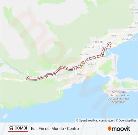COMBI Bus Line Map