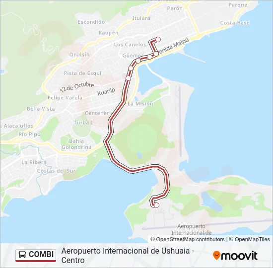 COMBI Bus Line Map