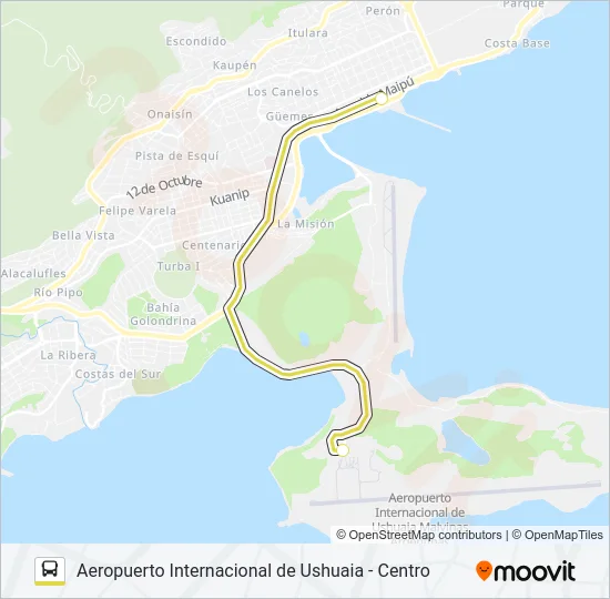 SHUTTLE 1 Bus Line Map