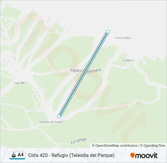 A4 Gondola Line Map