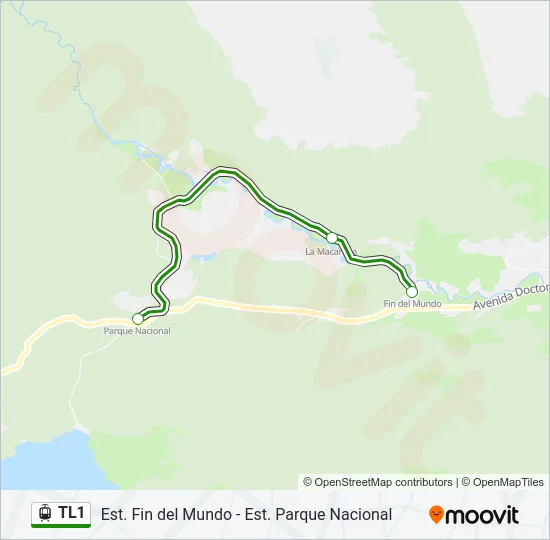 TL1 Light Rail Line Map