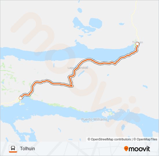 Mapa de MARGA TAQSA de autobús