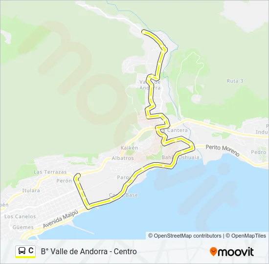 C Bus Line Map
