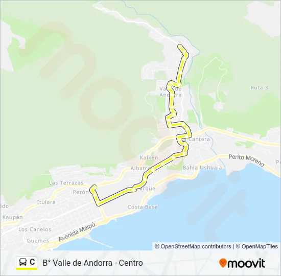 C Bus Line Map