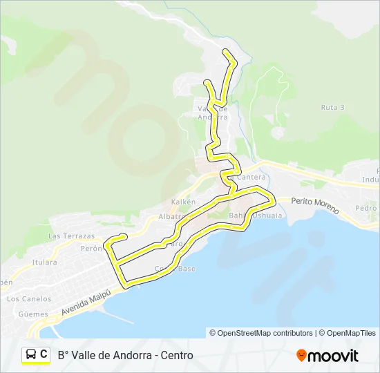 C Bus Line Map