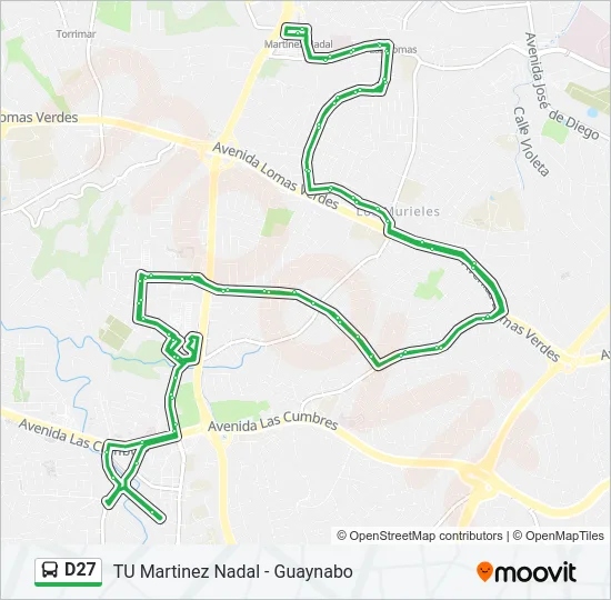 D27 Bus Line Map