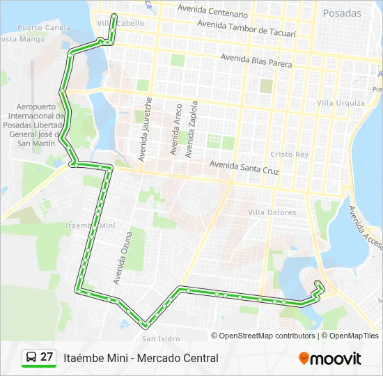 Ruta 27: horarios, paradas y mapas - Itaémbe Mini - Mercado Central ...