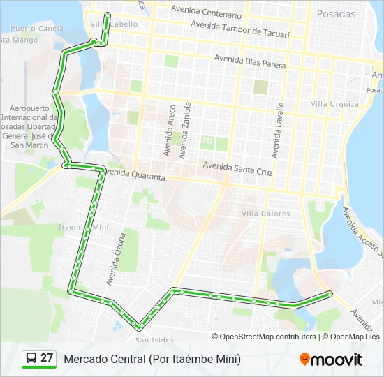 27 Bus Line Map