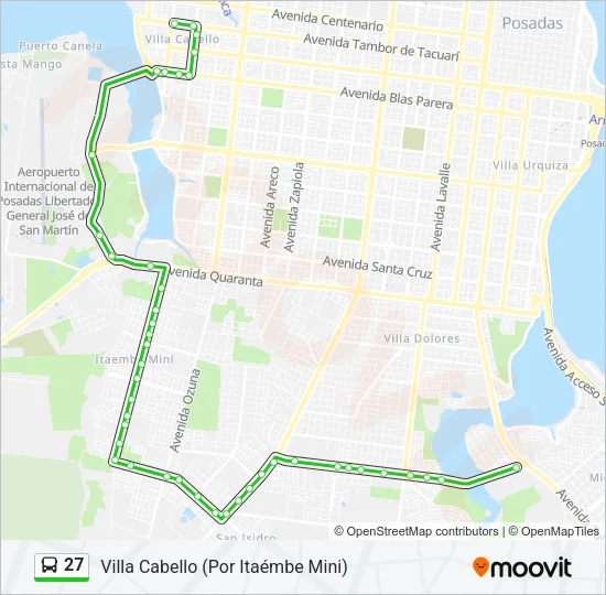 27 Bus Line Map