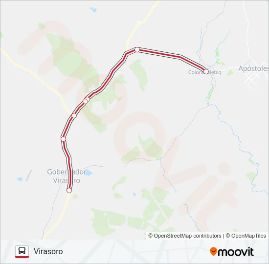 INTERURBANO Bus Line Map