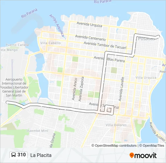 310 Bus Line Map