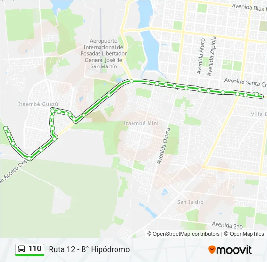 110 Bus Line Map