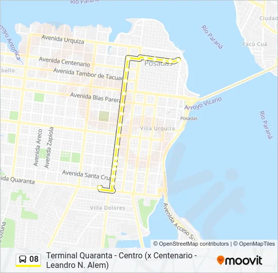 08 Bus Line Map