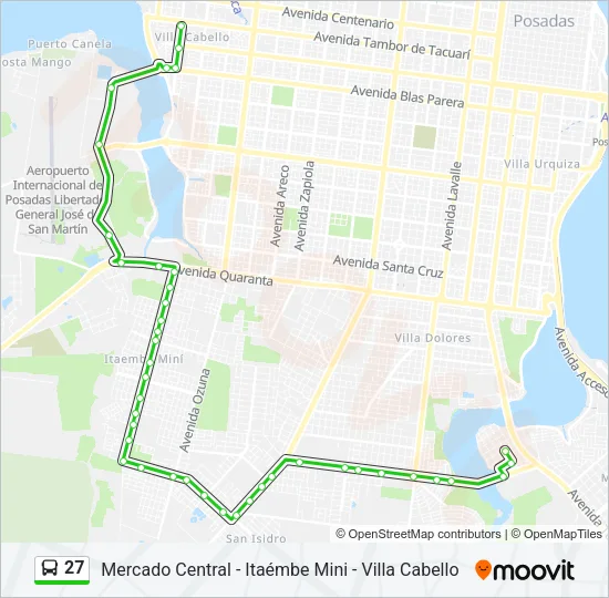 27 Bus Line Map