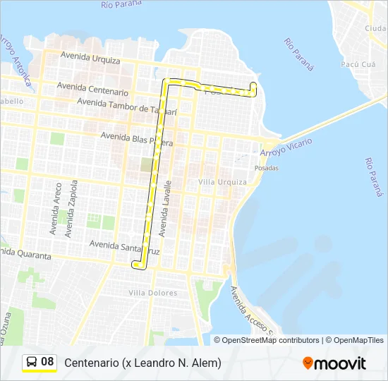 08 Bus Line Map