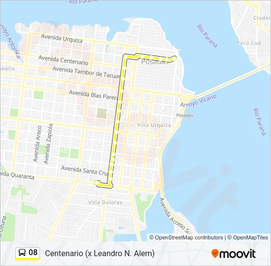 08 Bus Line Map