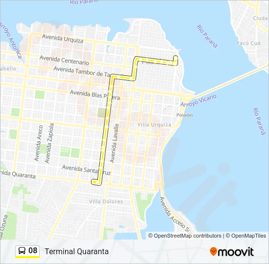 08 Bus Line Map