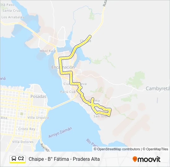 C2 Bus Line Map