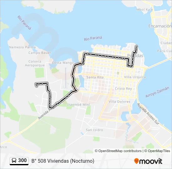 300 Route: Schedules, Stops & Maps - Parque (Updated)