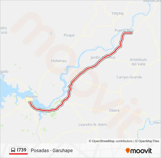 I739 Bus Line Map