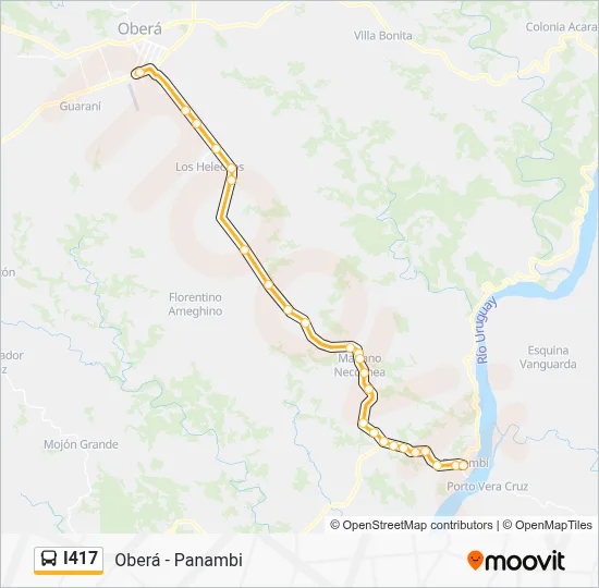 I417 Bus Line Map