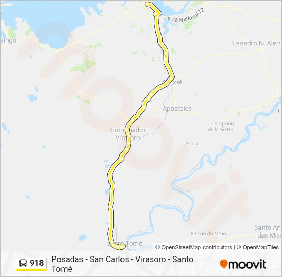 918 Bus Line Map