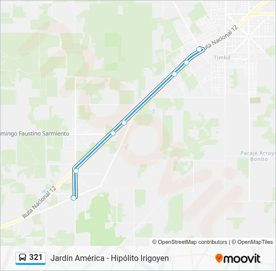 321 Bus Line Map