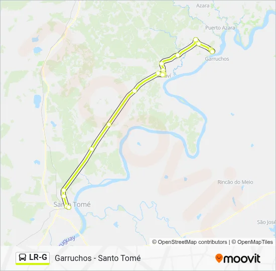LR-G Bus Line Map
