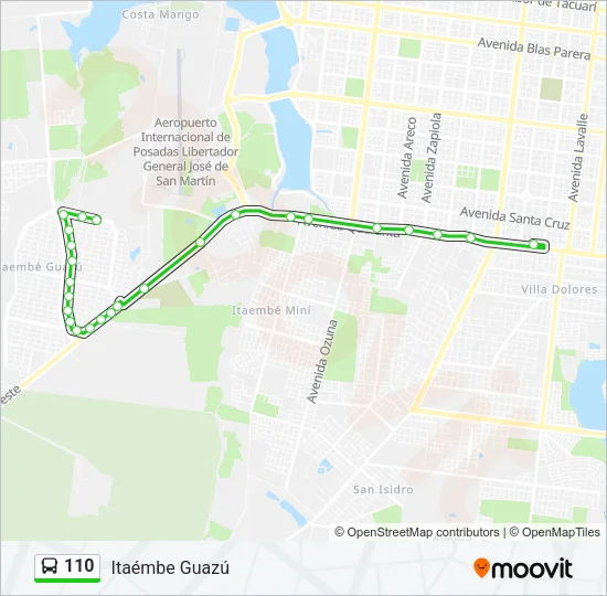 110 Bus Line Map