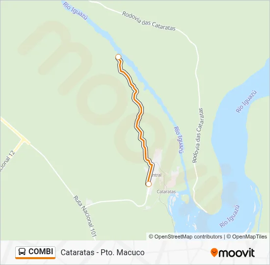 COMBI Bus Line Map