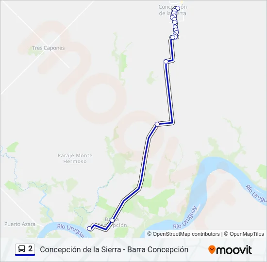 2 Bus Line Map