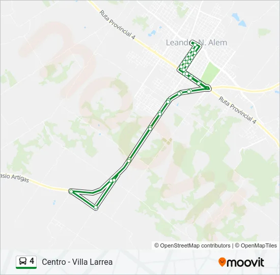 4 Bus Line Map