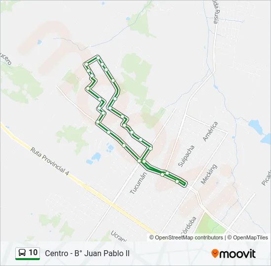 10 Bus Line Map
