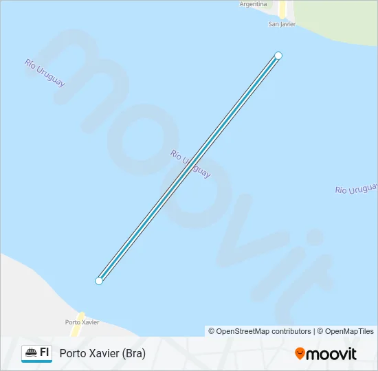 FI Ferry Line Map