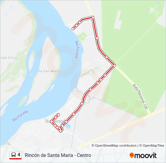 4 Bus Line Map
