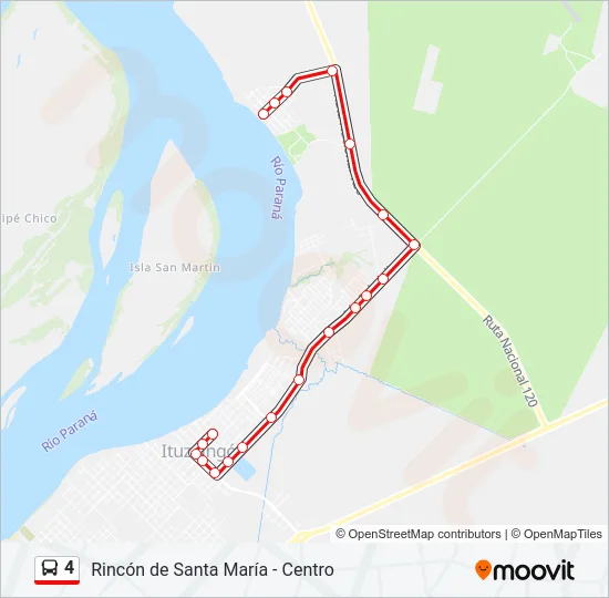 4 Bus Line Map