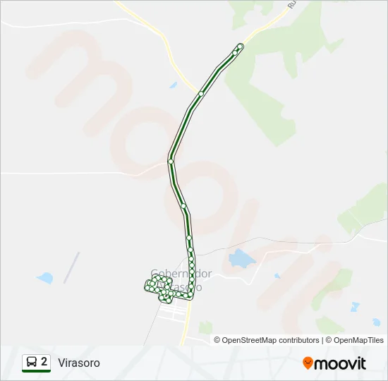 2 Bus Line Map