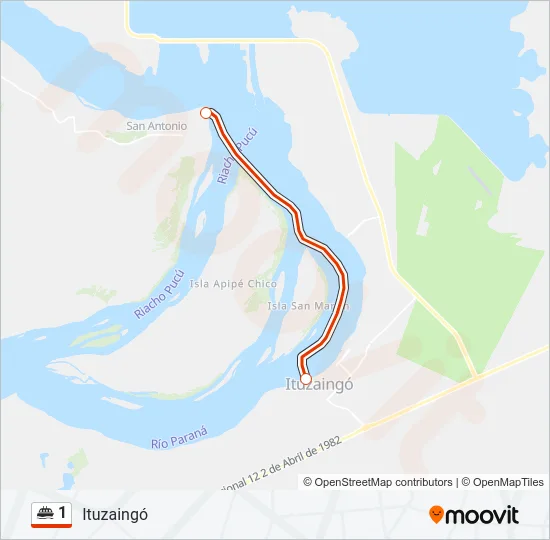 1 Ferry Line Map
