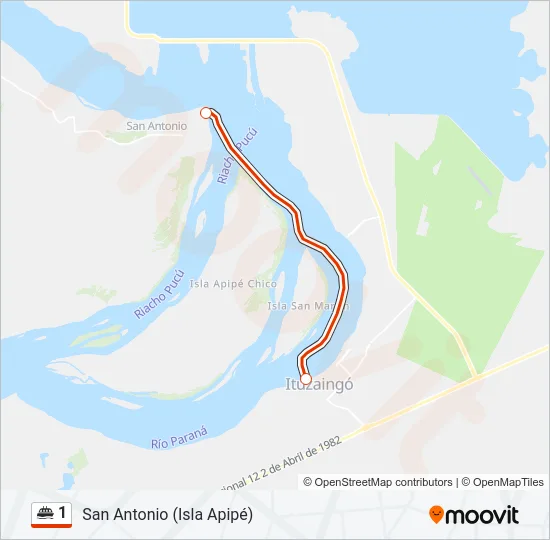 1 Ferry Line Map