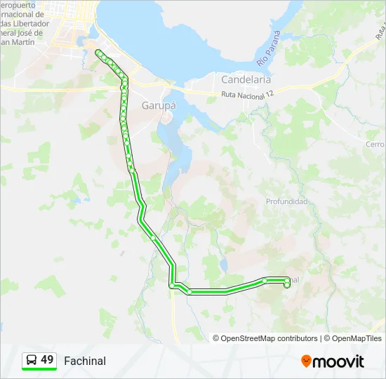 49 Bus Line Map