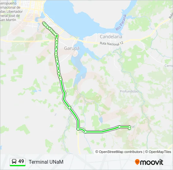 49 Bus Line Map