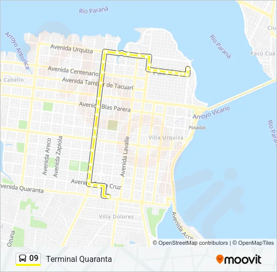 09 Bus Line Map