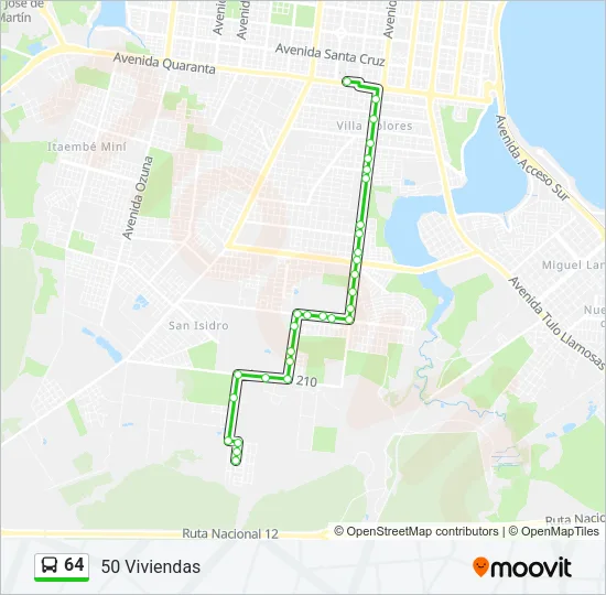 64 Bus Line Map