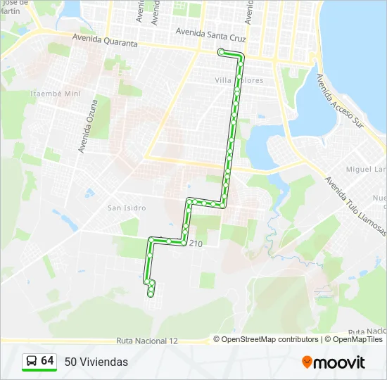 64 Bus Line Map