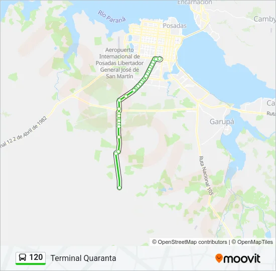 120 Bus Line Map