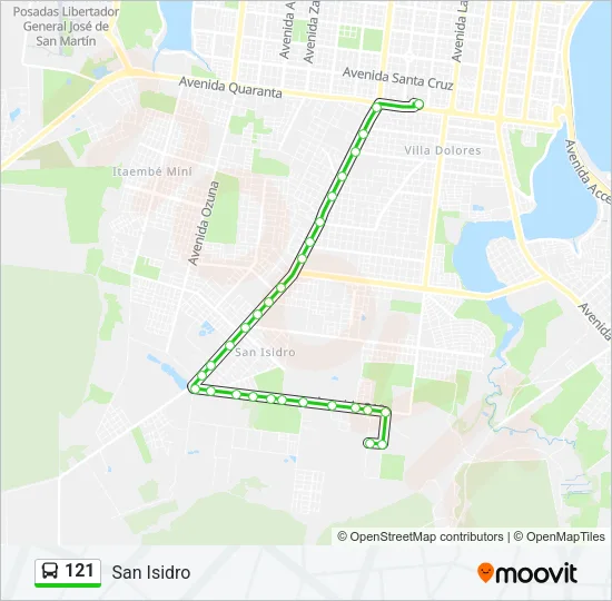 121 Bus Line Map