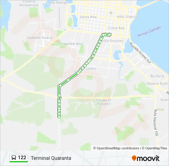 122 Bus Line Map