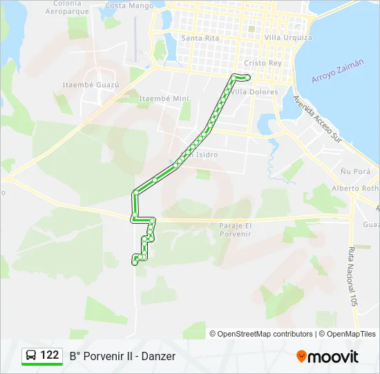 122 Bus Line Map